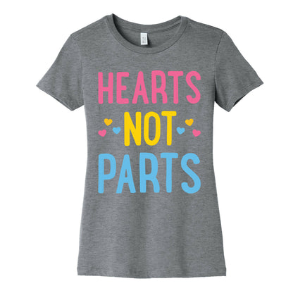 Hearts Not Parts (Pansexual) Women's Cotton Tee