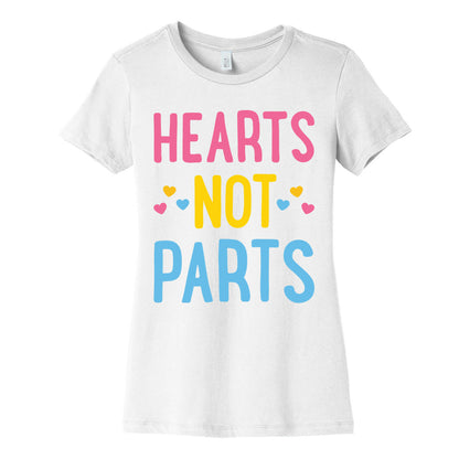 Hearts Not Parts (Pansexual) Women's Cotton Tee