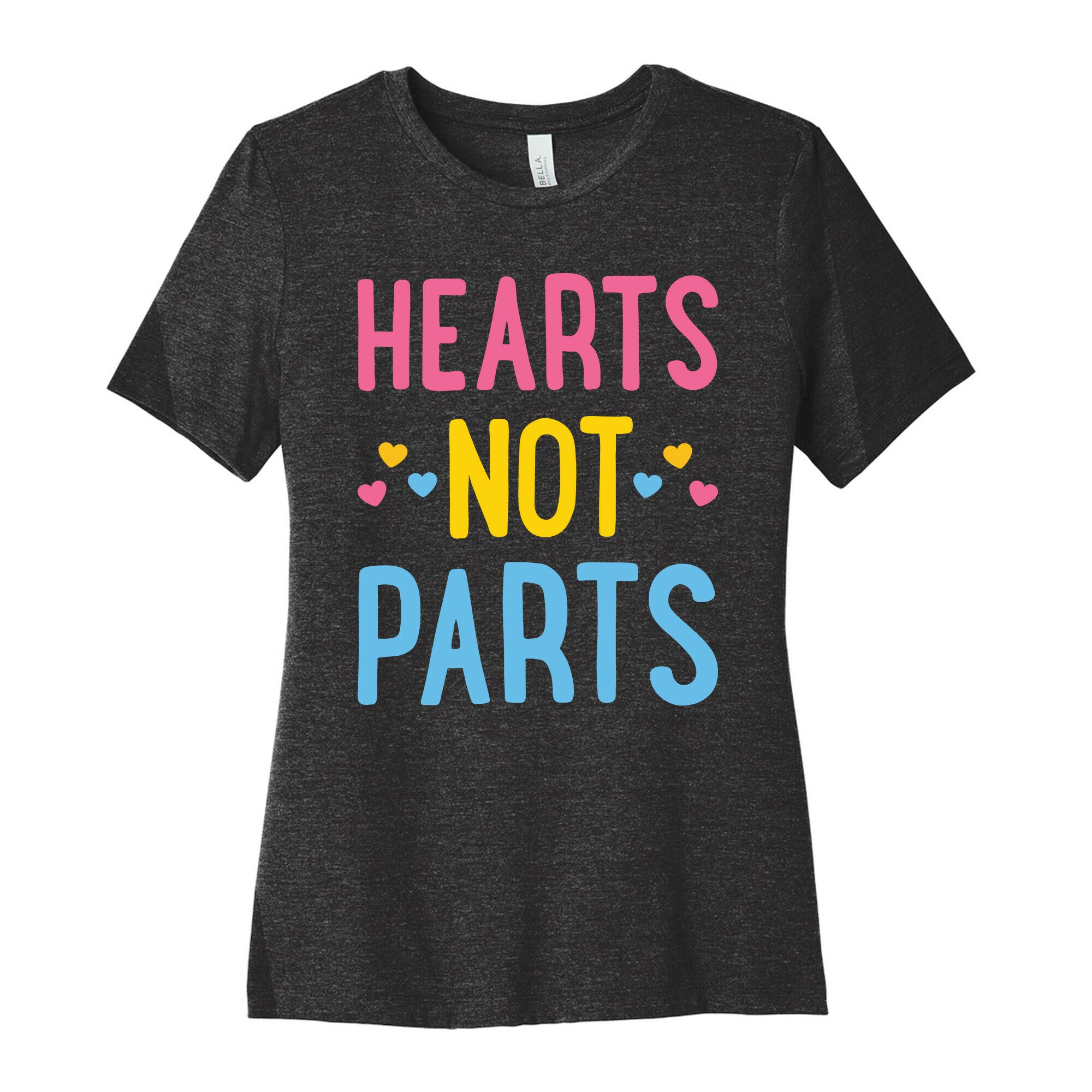 Hearts Not Parts (Pansexual) Women's Cotton Tee