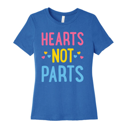 Hearts Not Parts (Pansexual) Women's Cotton Tee