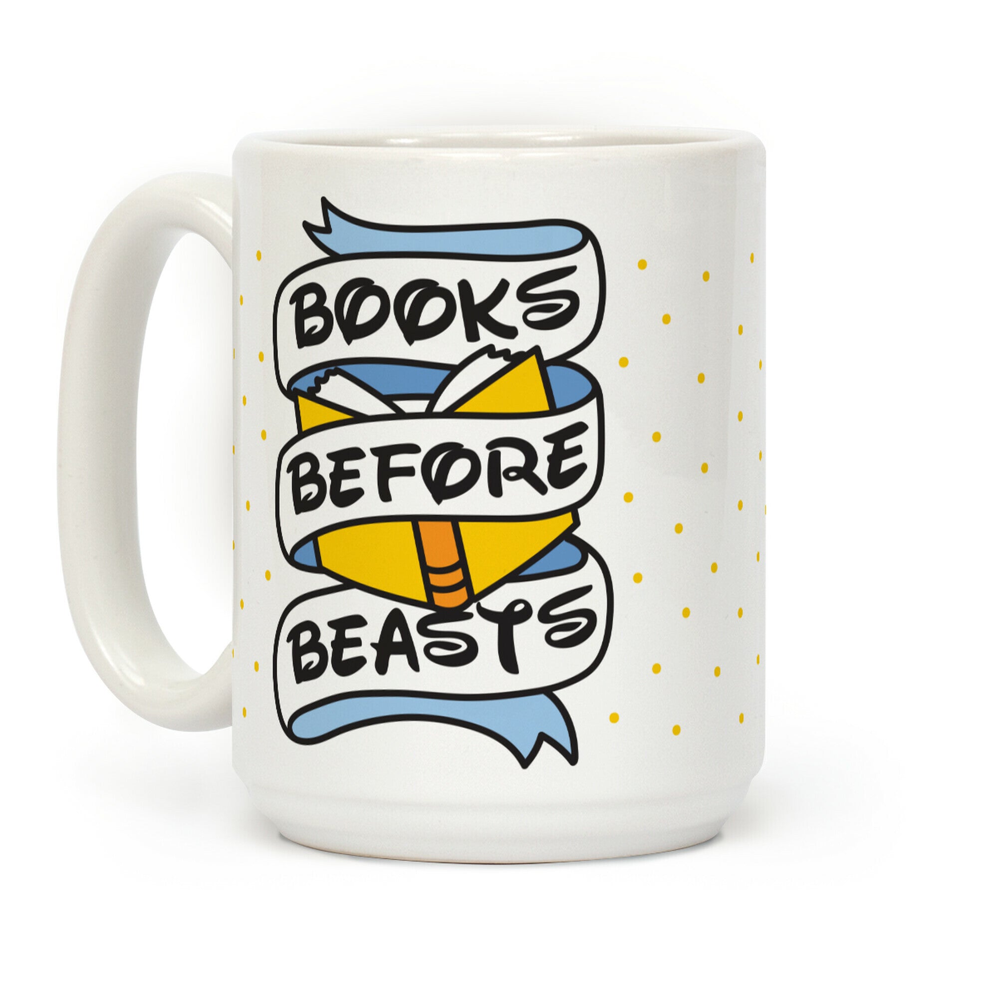 Books Before Beasts Coffee Mug