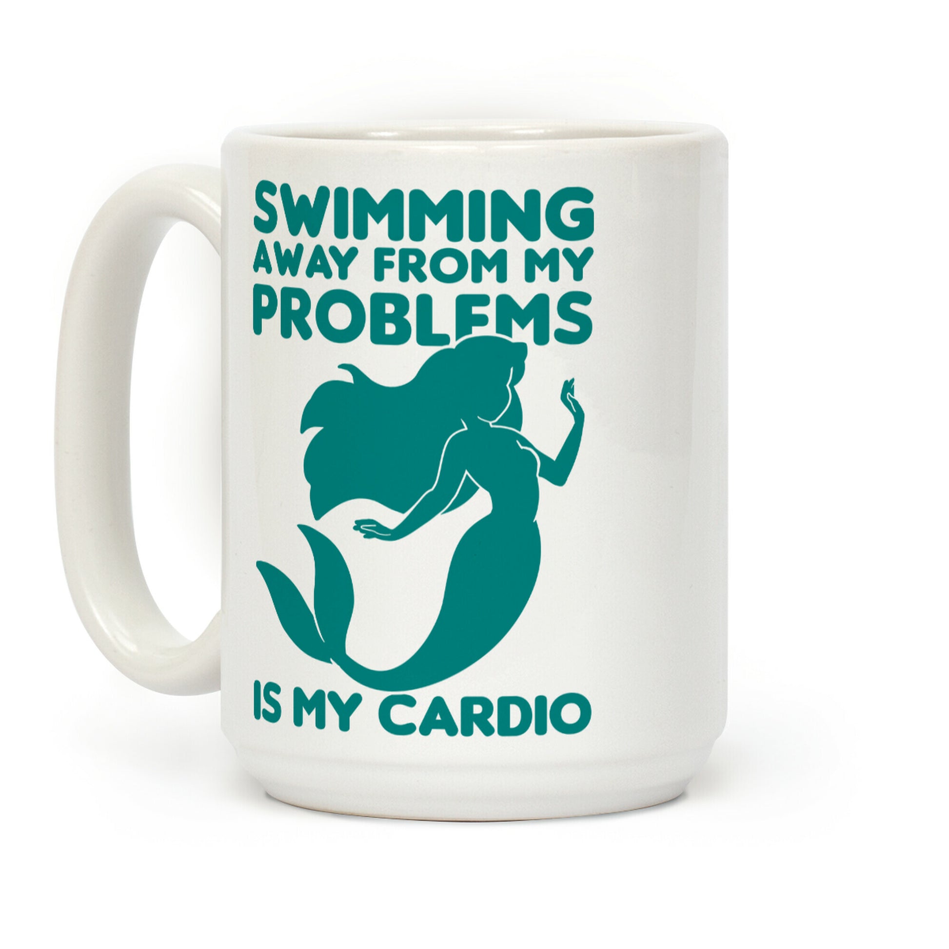 Swimming Away From My Problems Is My Cardio Coffee Mug