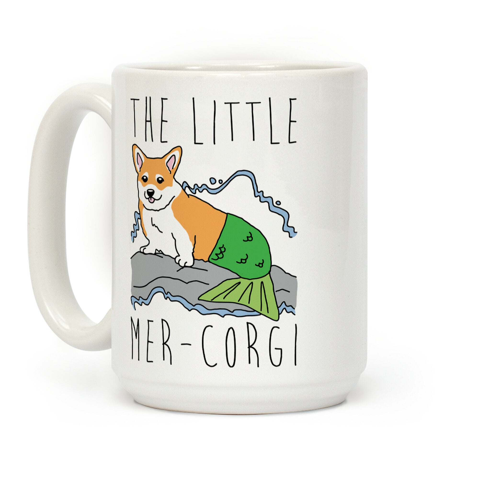 The Little Mer-Corgi Parody Coffee Mug