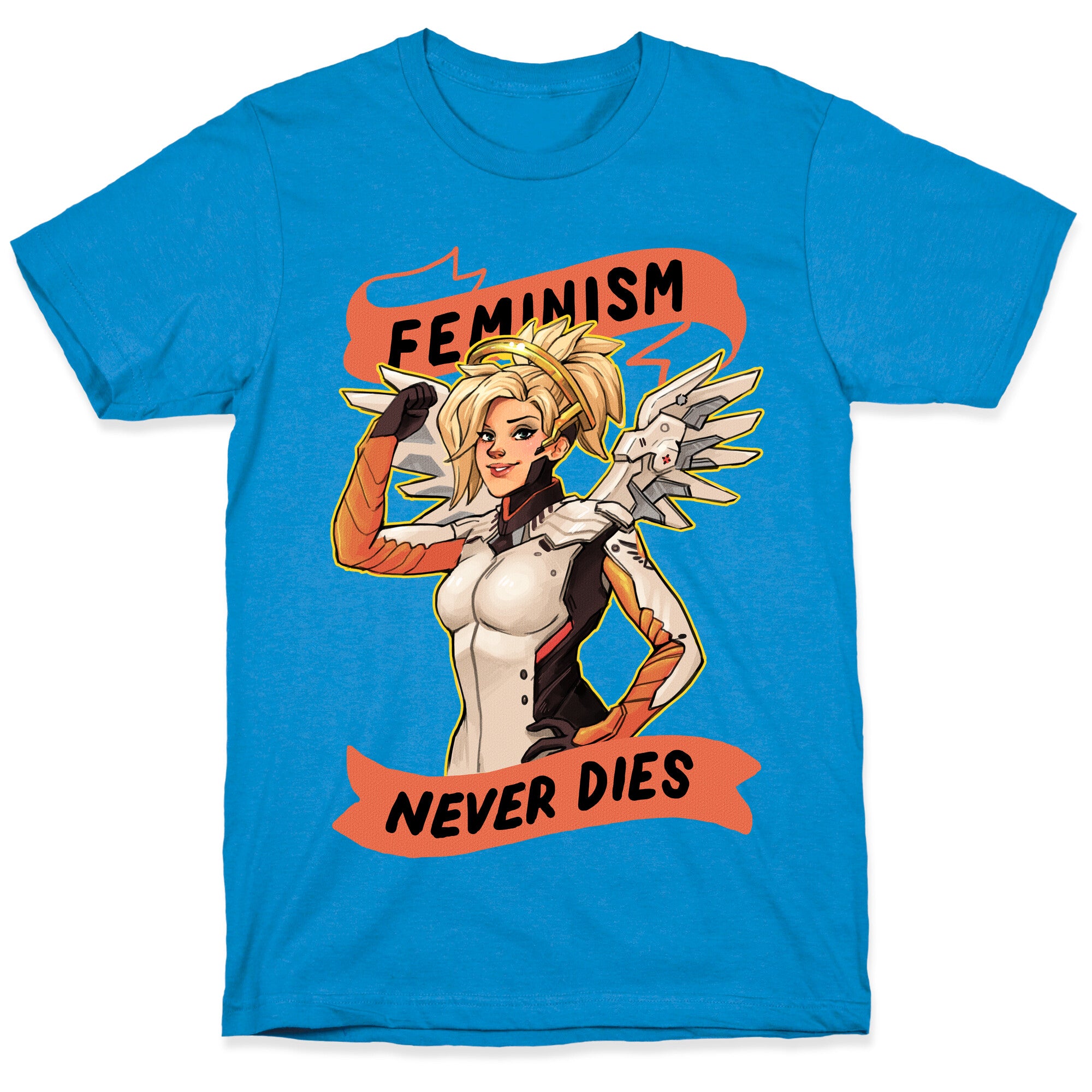 Feminism Never Dies Mercy Parody T-Shirt