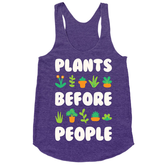 Plants Before People Racerback Tank