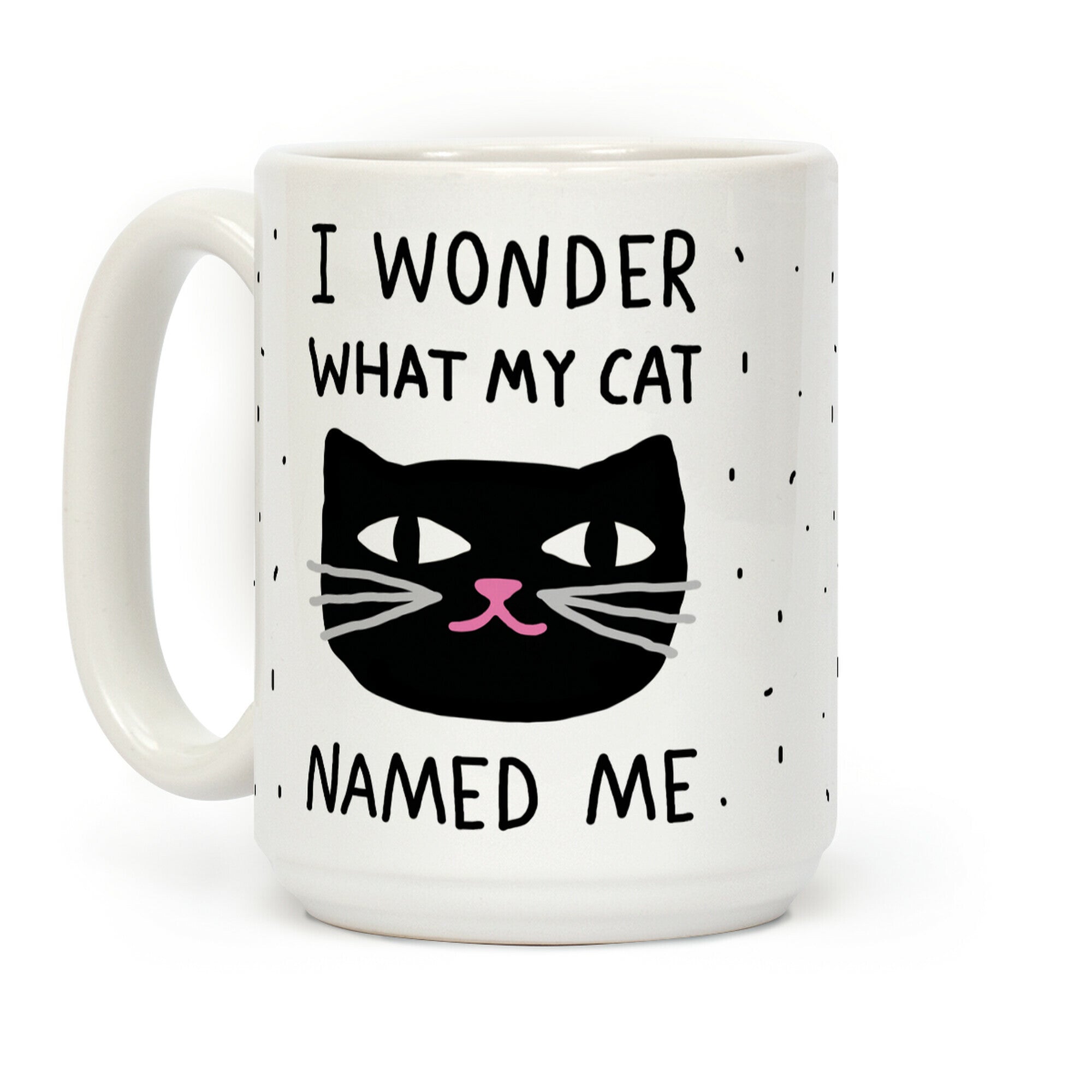 I Wonder What My Cat Named Me Coffee Mug