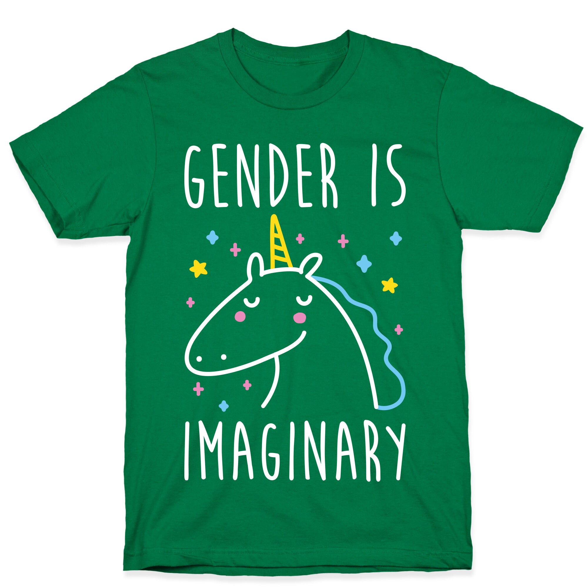 Gender Is Imaginary Unicorn T-Shirt