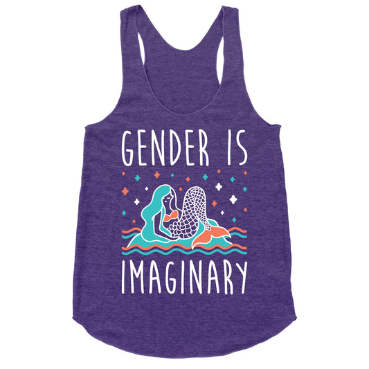 Gender Is Imaginary Mermaid Racerback Tank