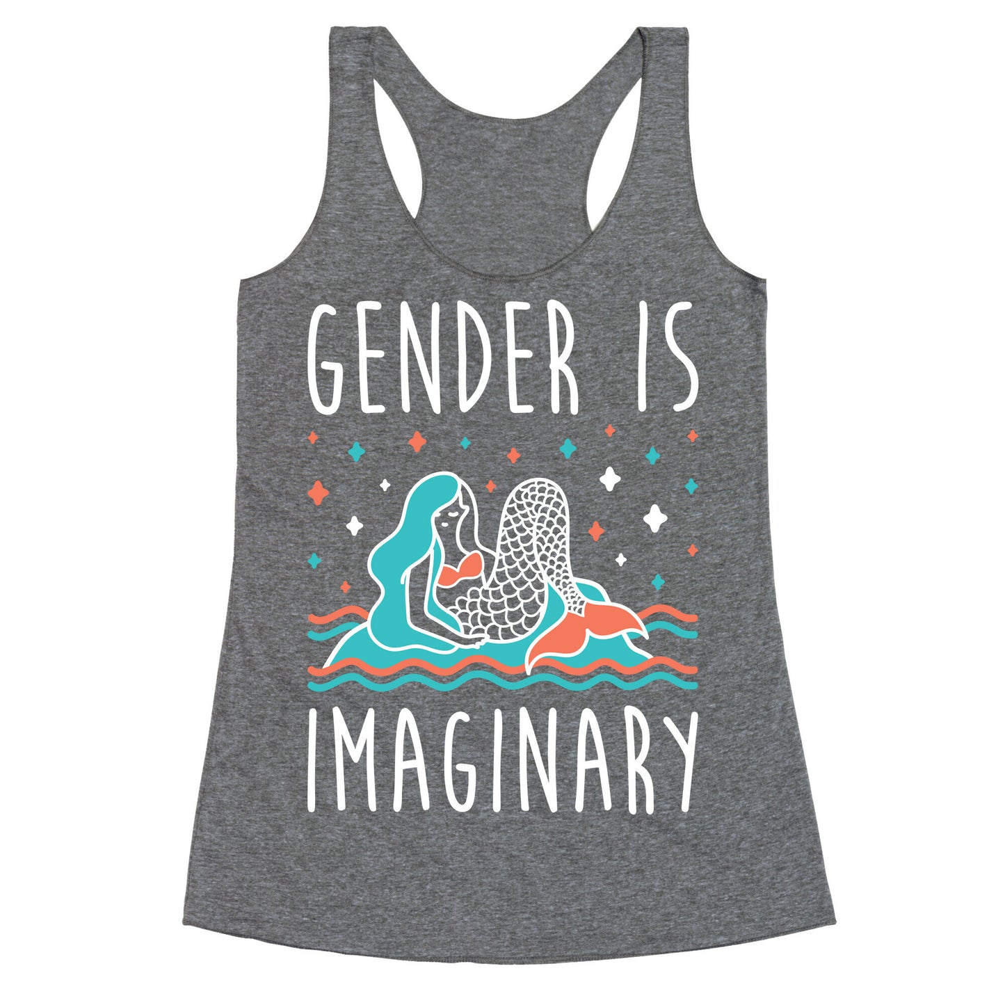 Gender Is Imaginary Mermaid Racerback Tank