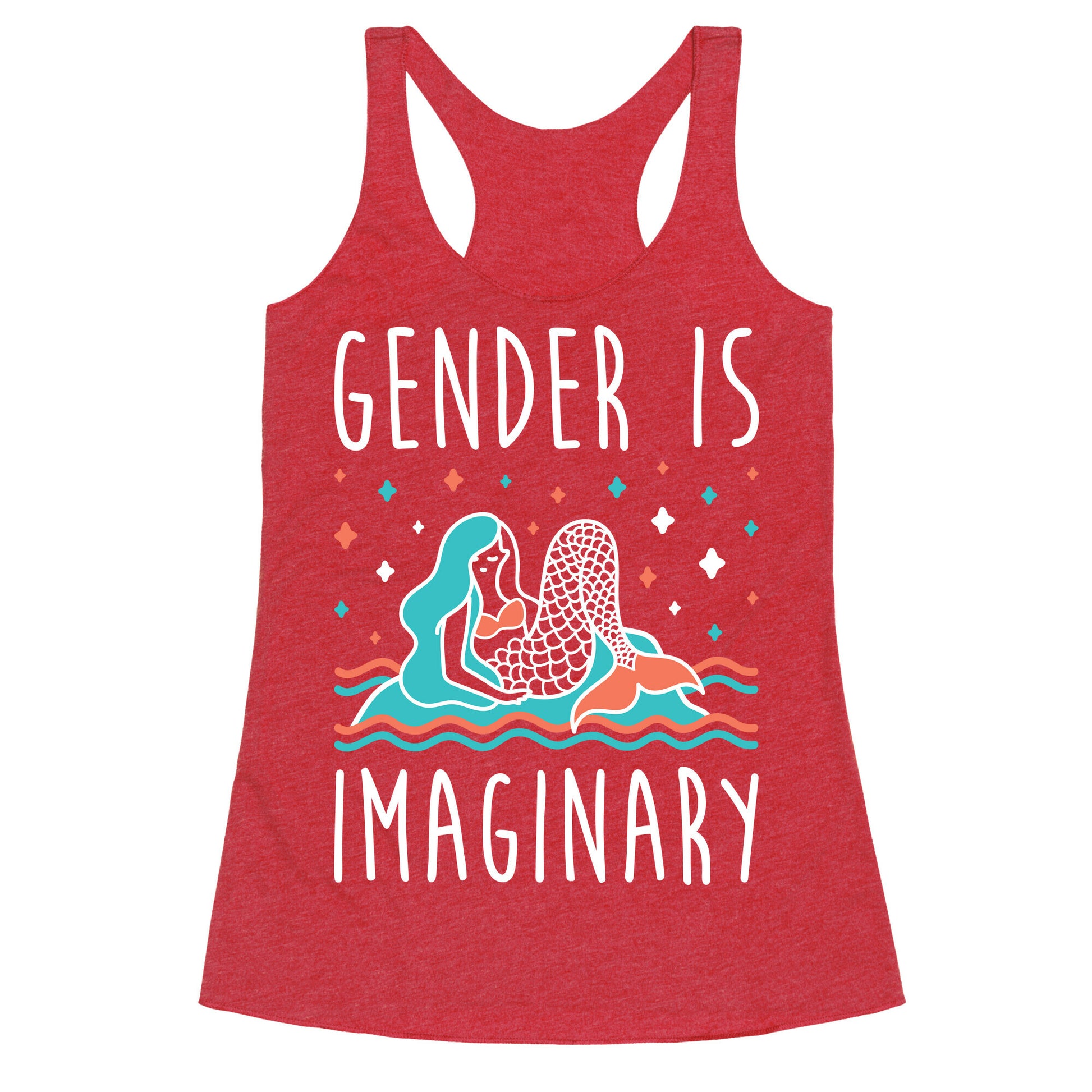 Gender Is Imaginary Mermaid Racerback Tank