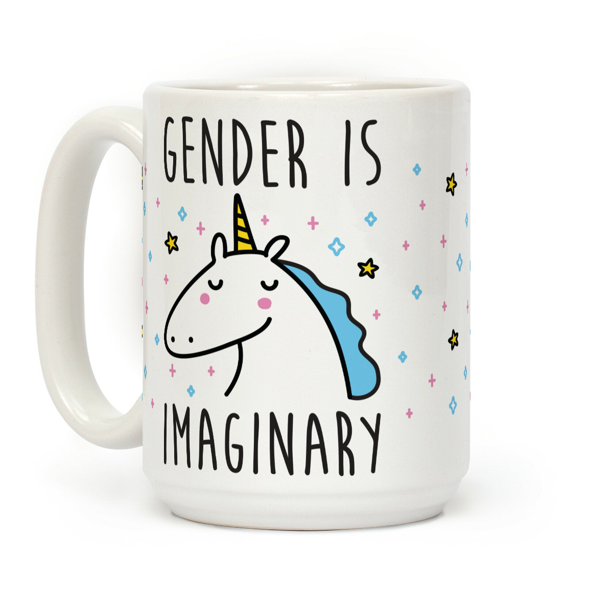 Gender Is Imaginary Unicorn Coffee Mug