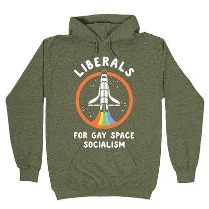 Liberals For Gay Space Socialism Hoodie