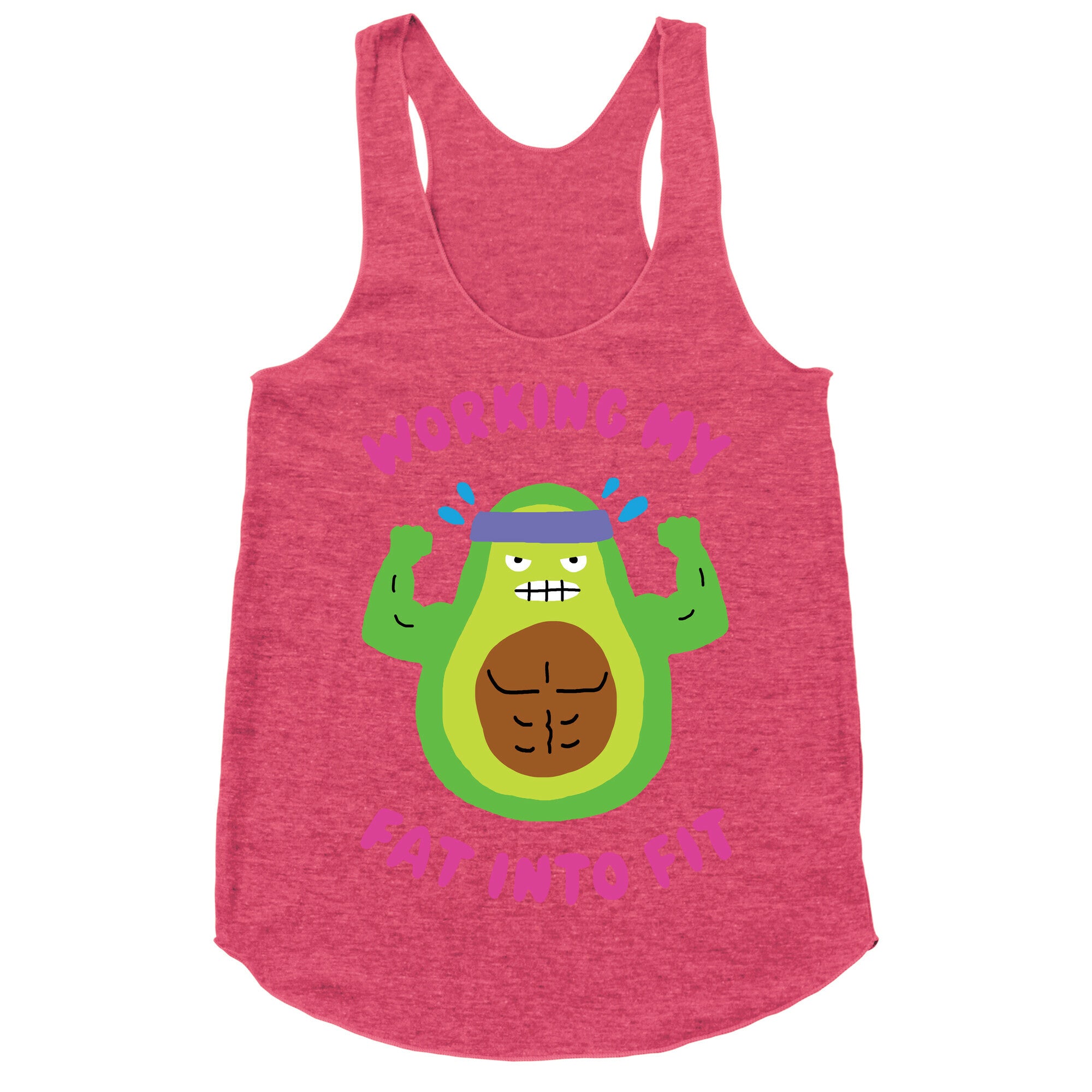 Working My Fat Into Fit Racerback Tank