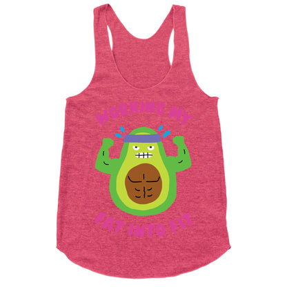 Working My Fat Into Fit Racerback Tank