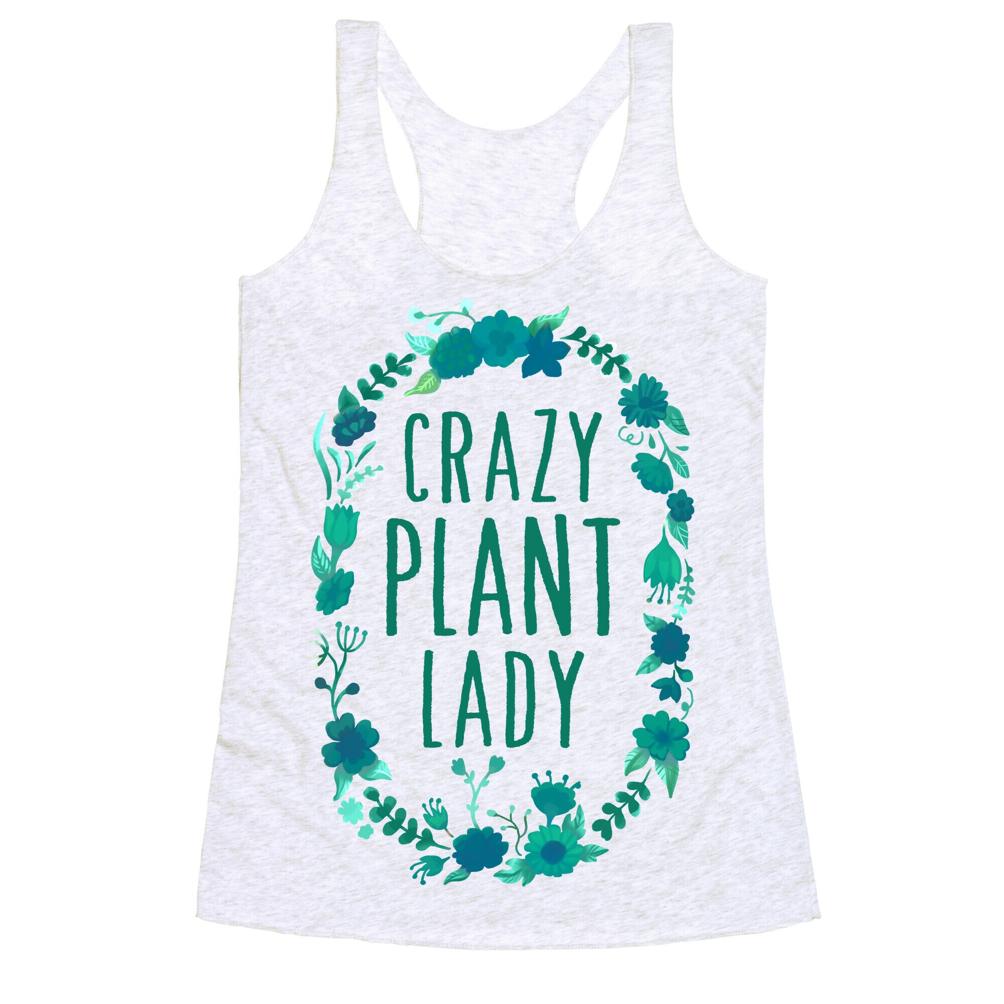 Crazy Plant Lady Racerback Tank