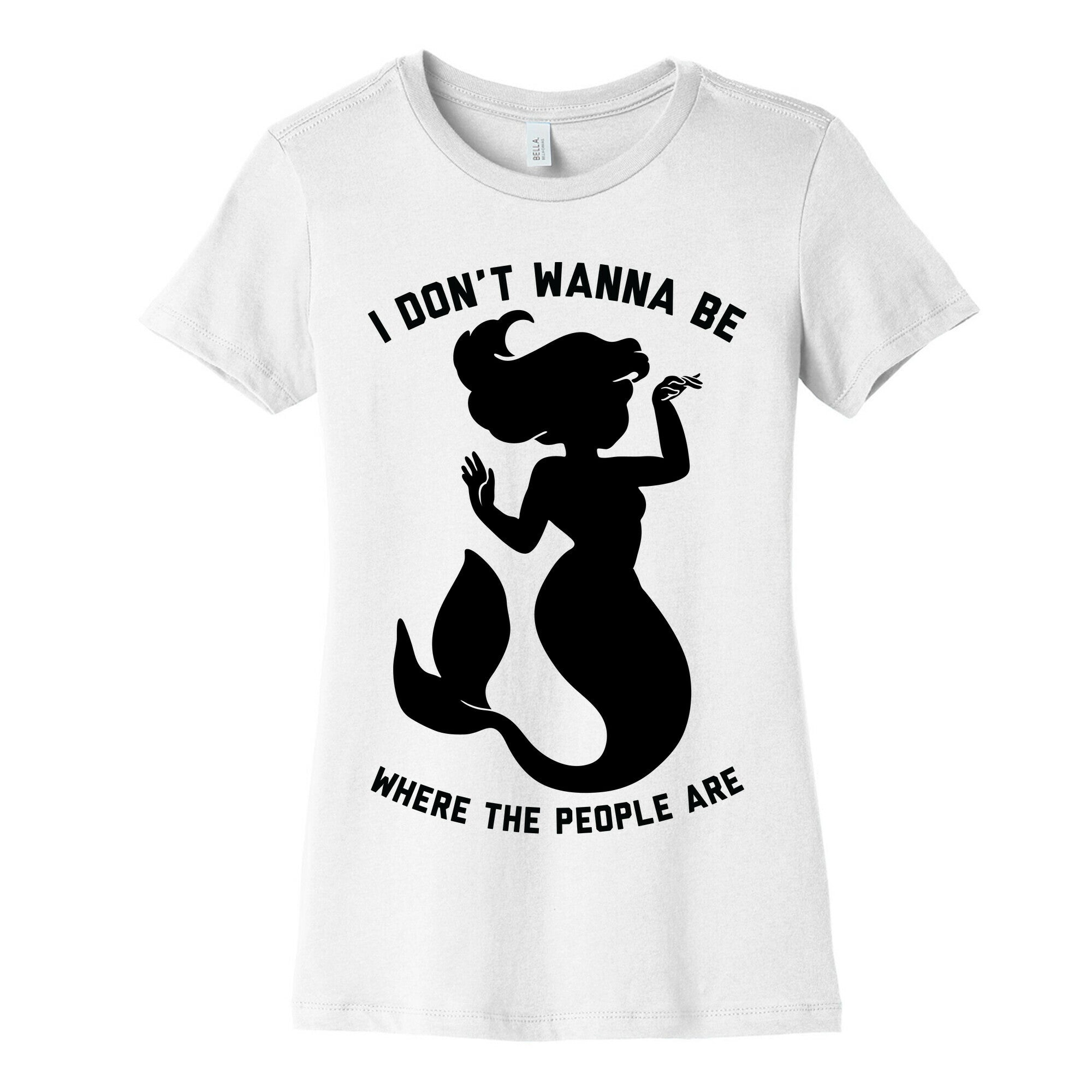 I Don't Wanna Be Where The People Are Women's Cotton Tee