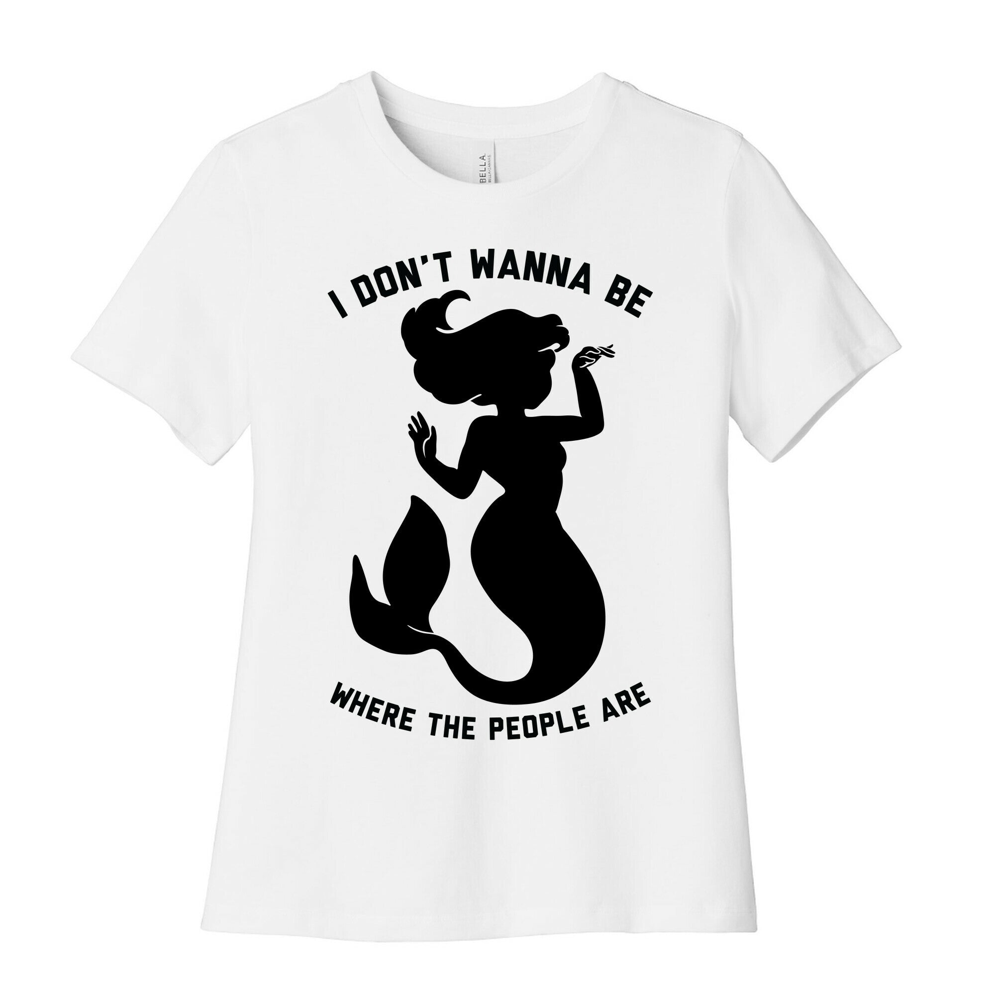 I Don't Wanna Be Where The People Are Women's Cotton Tee