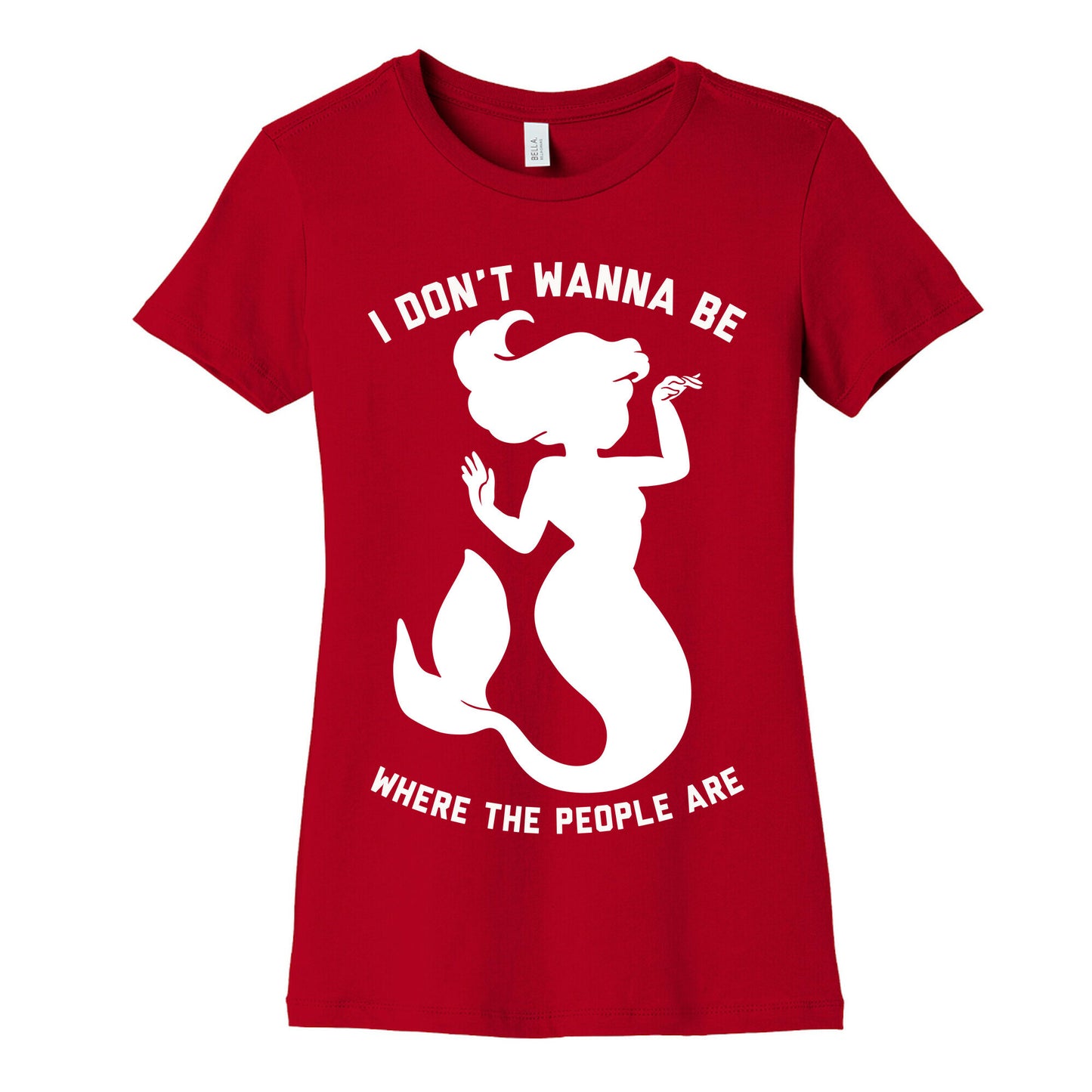 I Don't Wanna Be Where The People Are Women's Cotton Tee