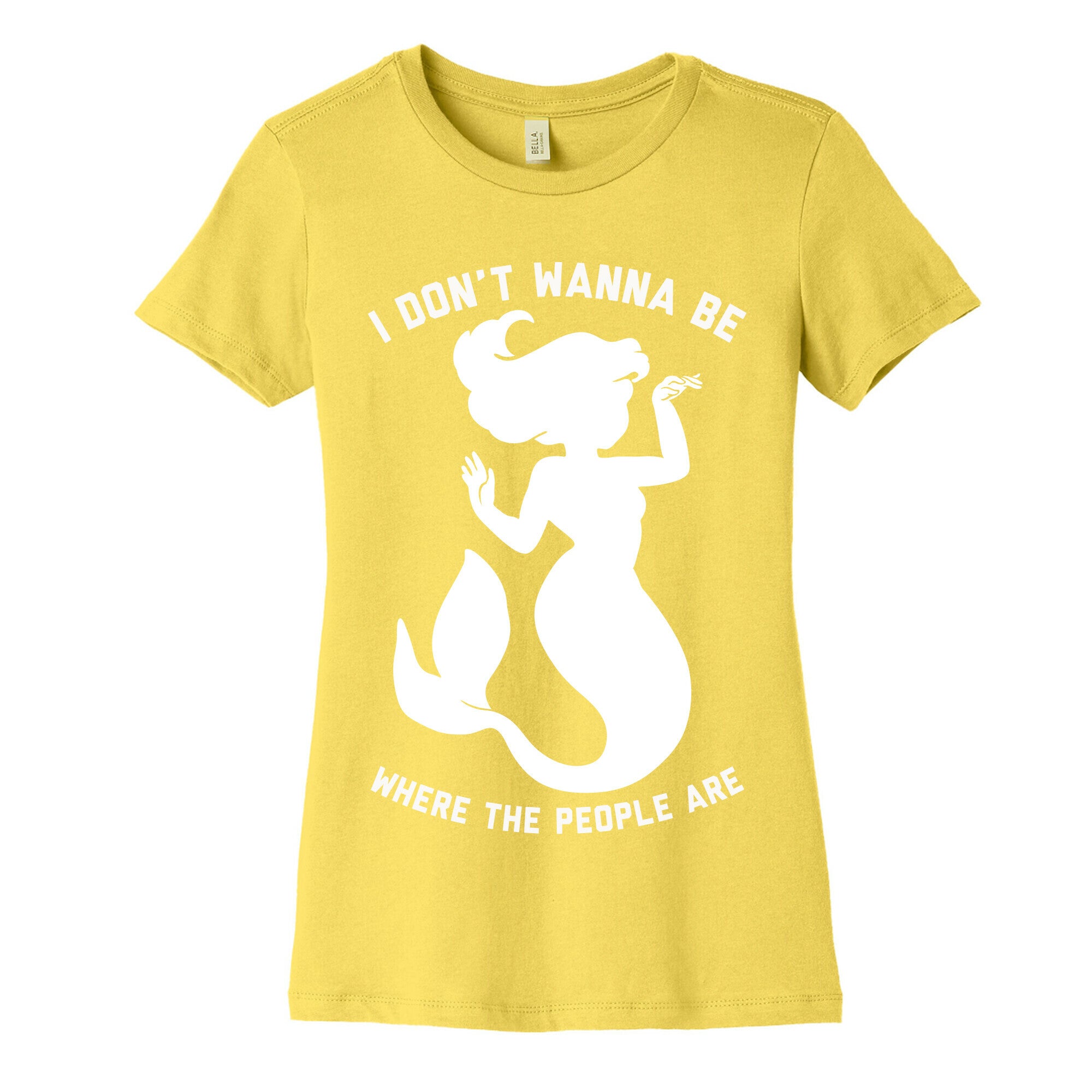 I Don't Wanna Be Where The People Are Women's Cotton Tee