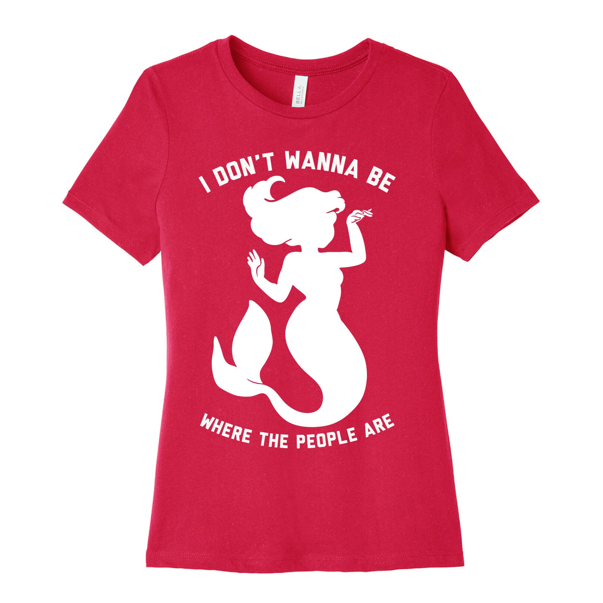 I Don't Wanna Be Where The People Are Women's Cotton Tee