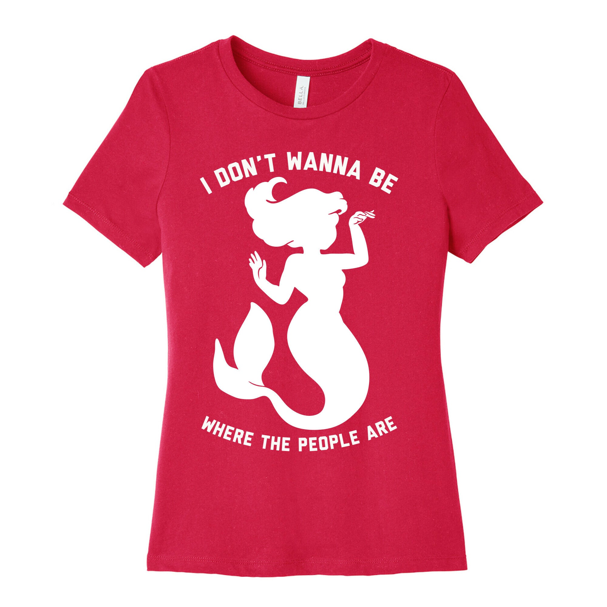 I Don't Wanna Be Where The People Are Women's Cotton Tee