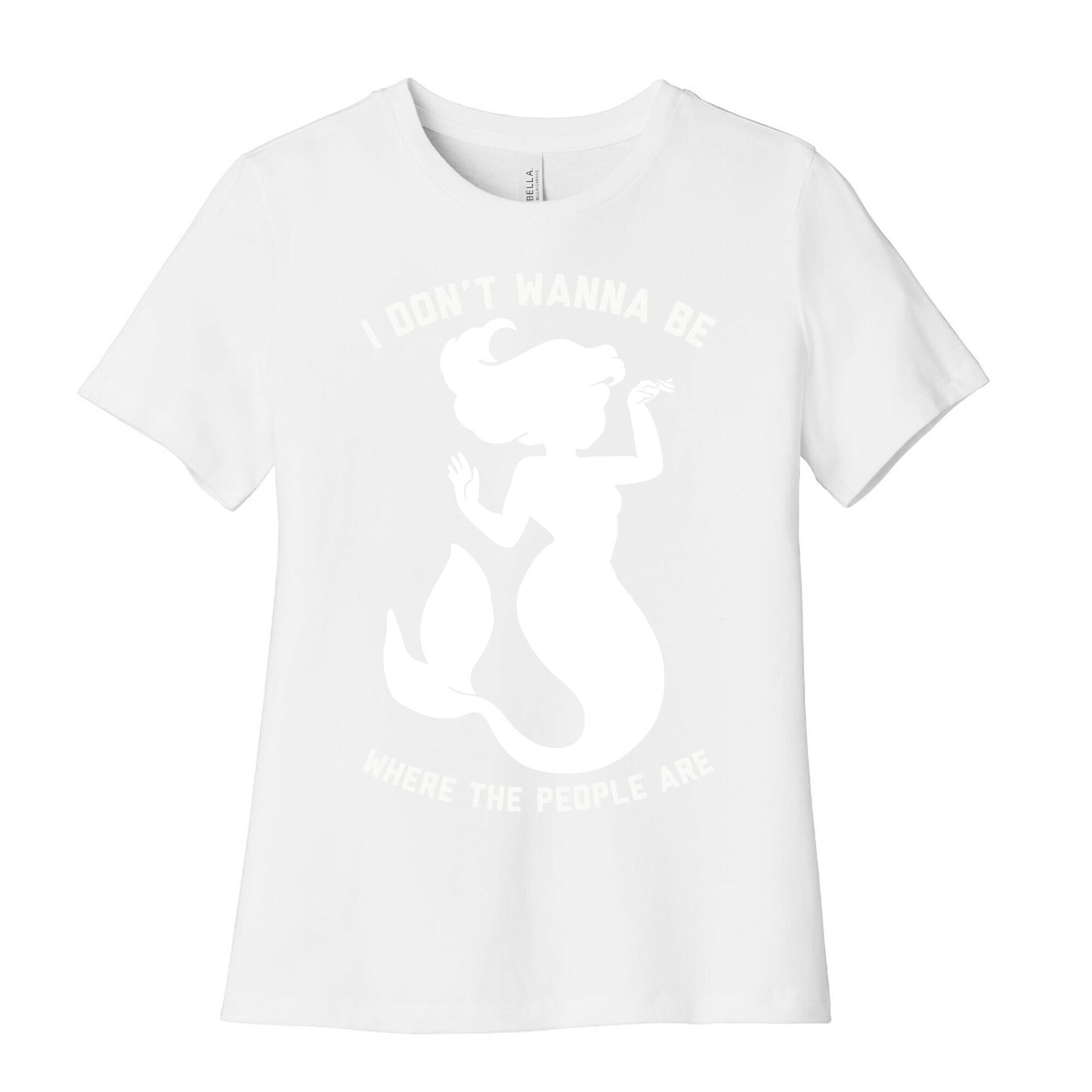 I Don't Wanna Be Where The People Are Women's Cotton Tee