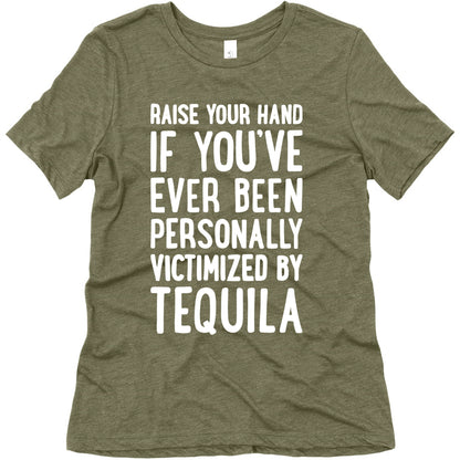 Personally Victimized By Tequila Women's Triblend Tee