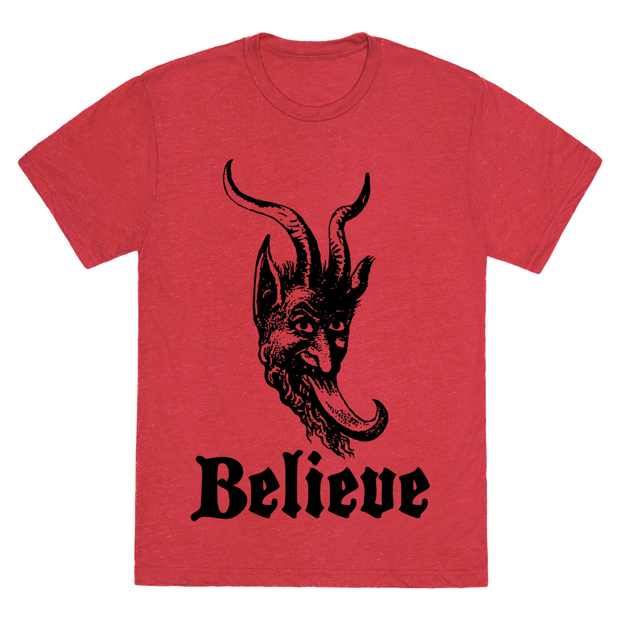 Believe In Krampus Unisex Triblend Tee