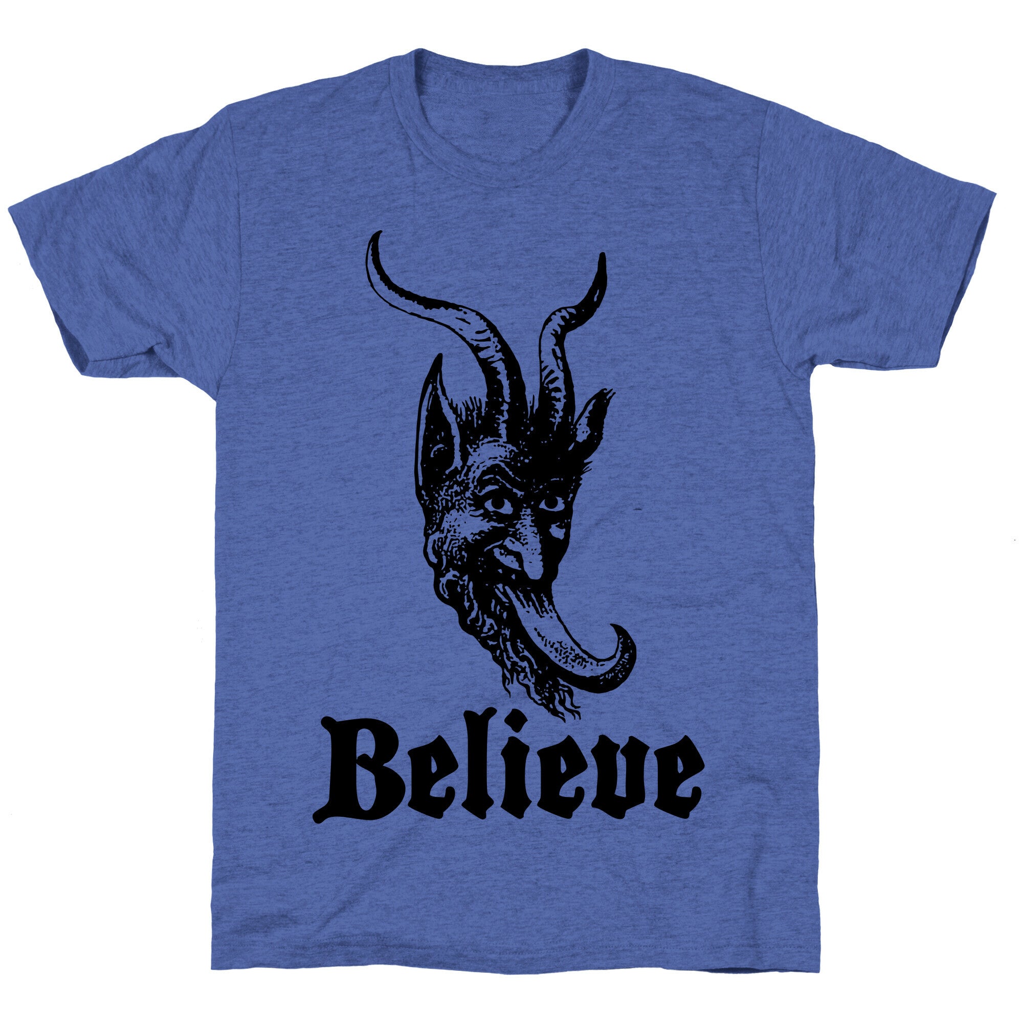 Believe In Krampus Unisex Triblend Tee