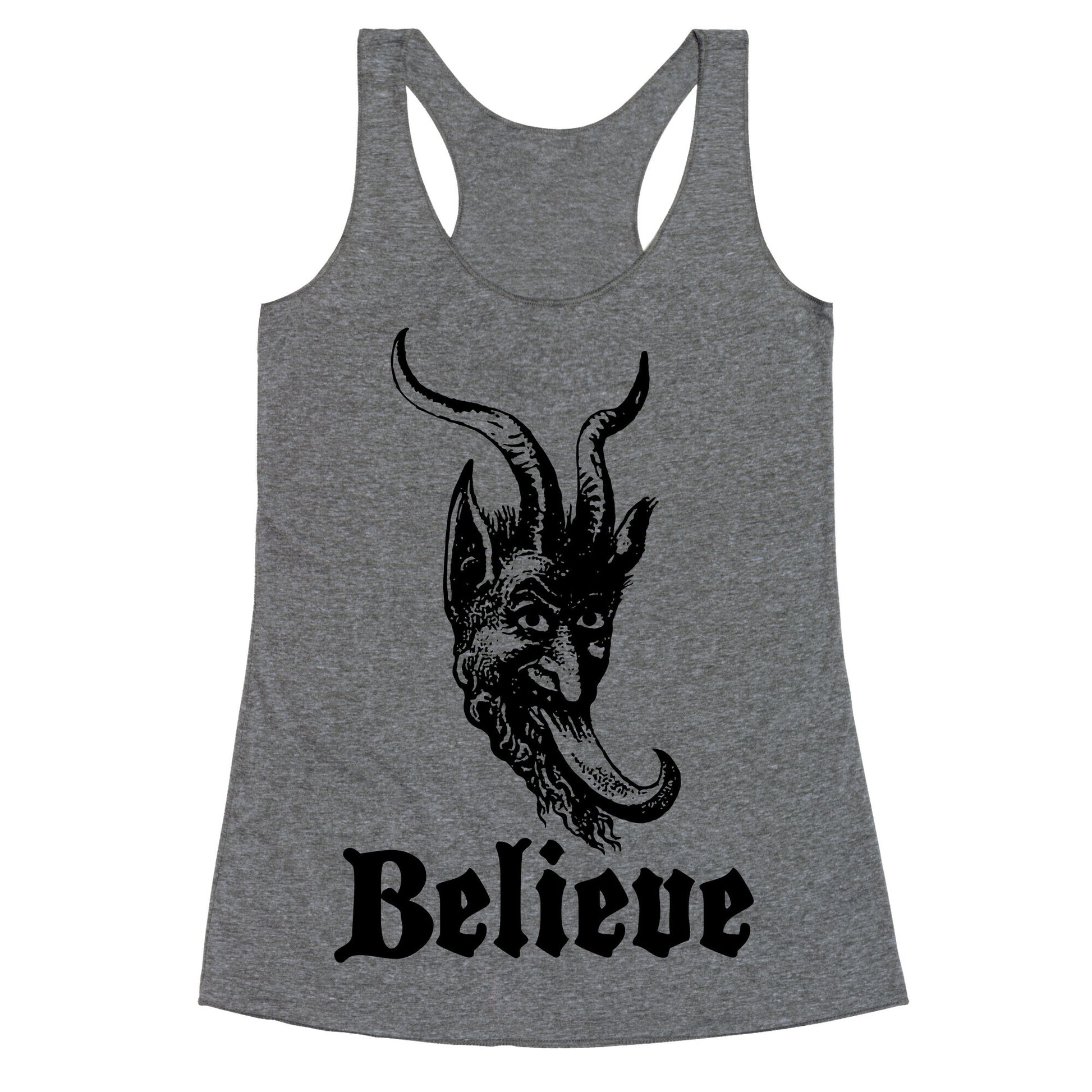 Believe In Krampus Racerback Tank