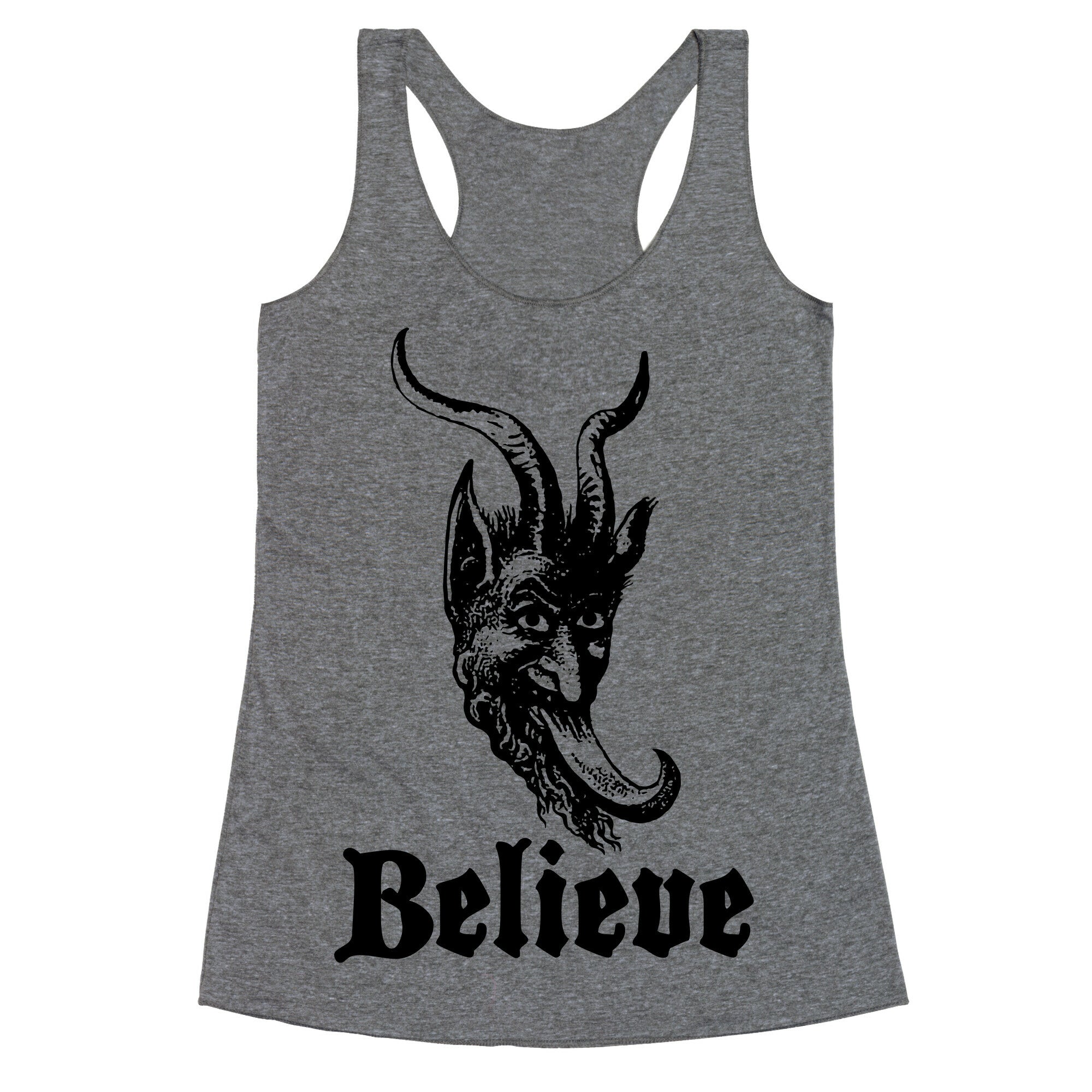 Believe In Krampus Racerback Tank