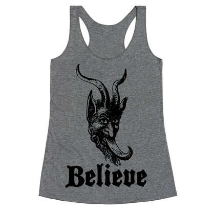 Believe In Krampus Racerback Tank