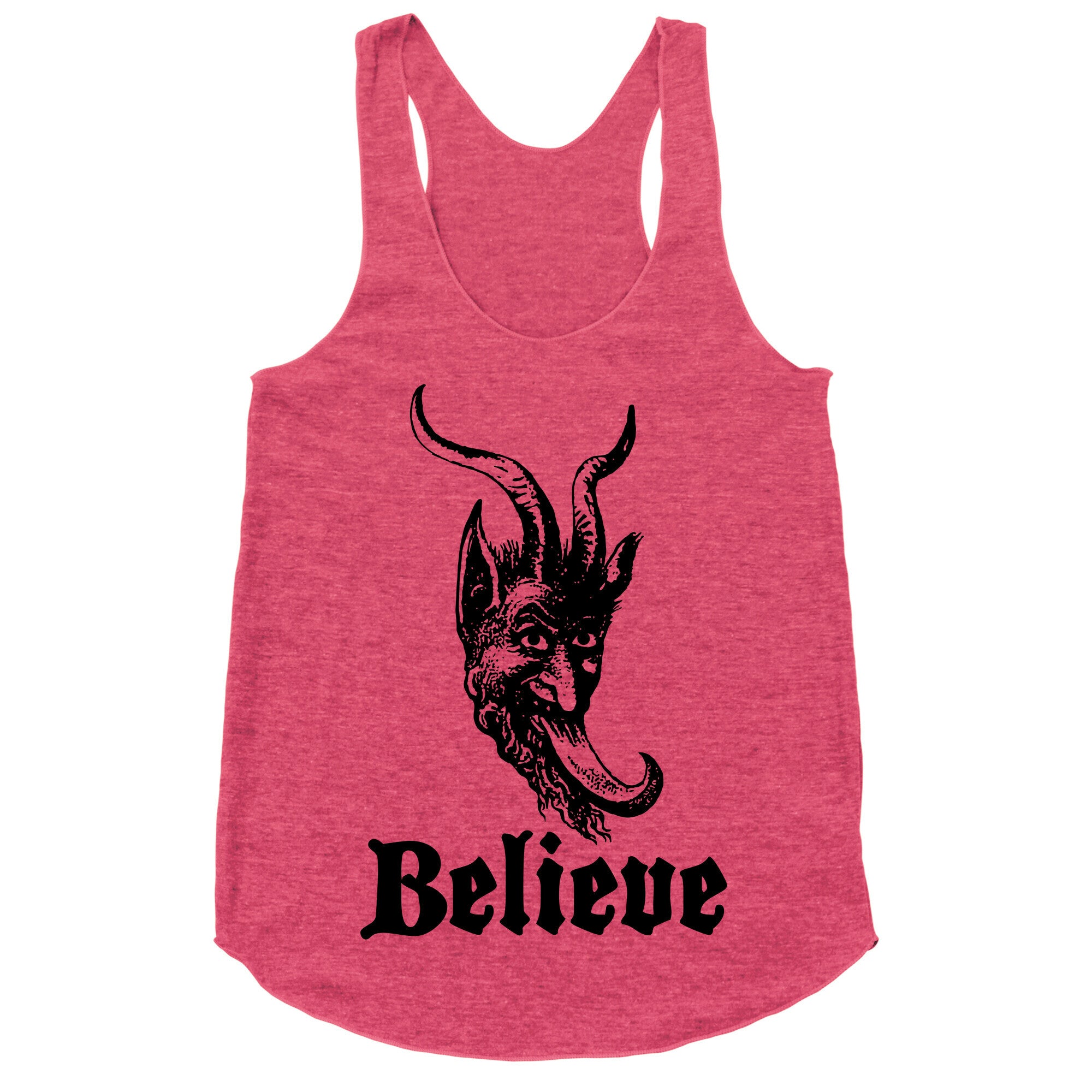 Believe In Krampus Racerback Tank