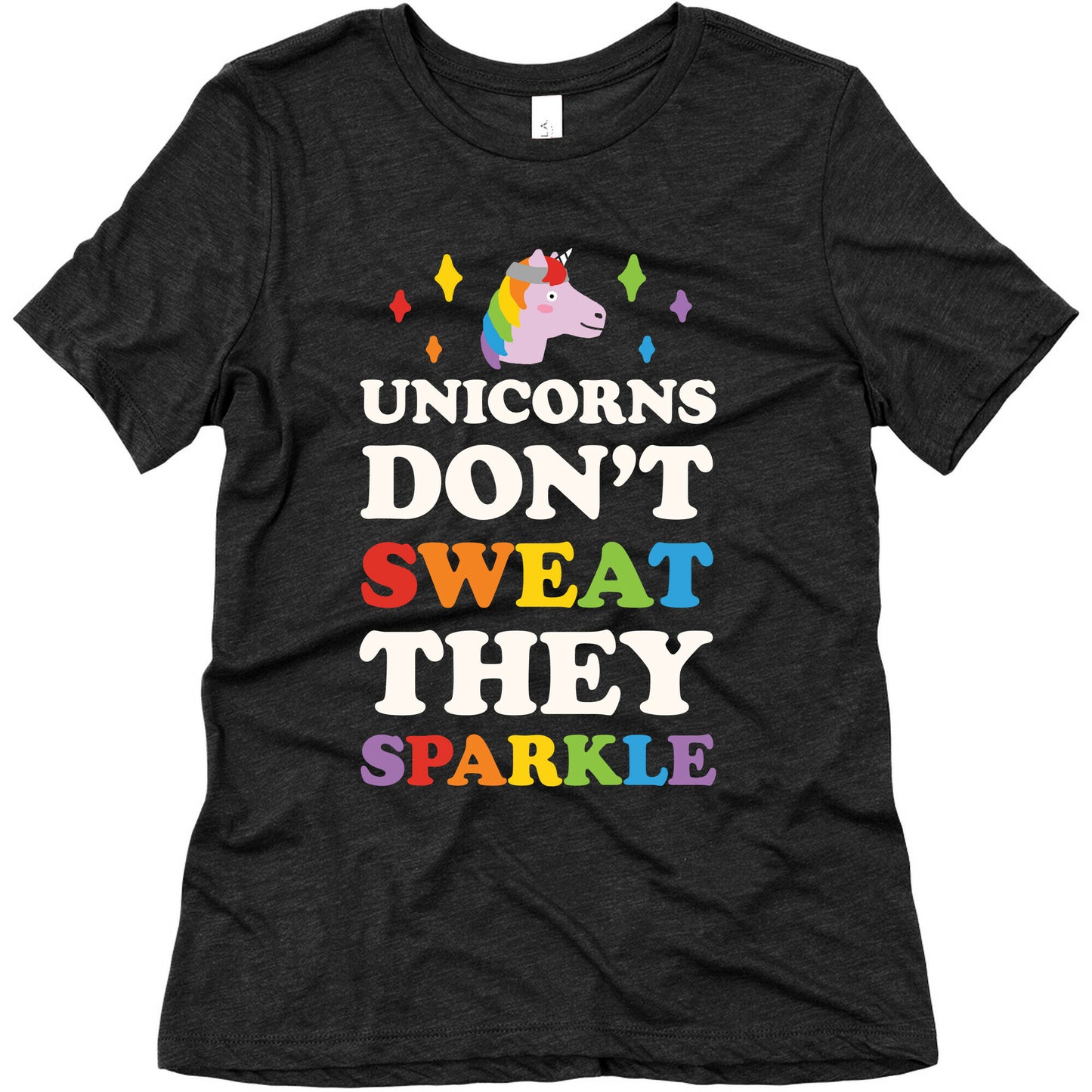 Unicorns Don't Sweat They Sparkle Women's Triblend Tee