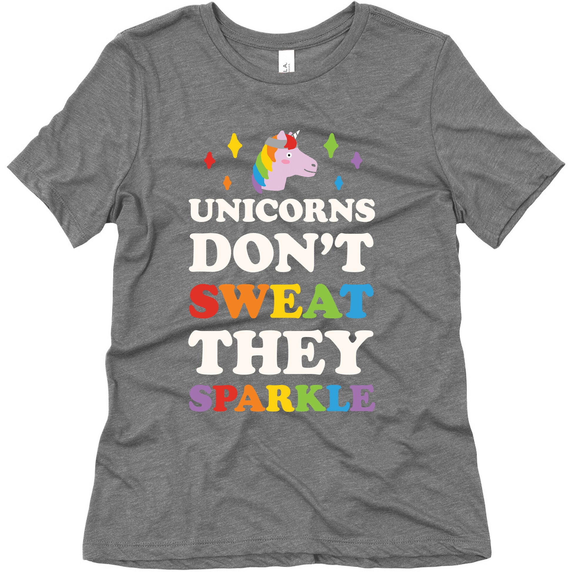 Unicorns Don't Sweat They Sparkle Women's Triblend Tee
