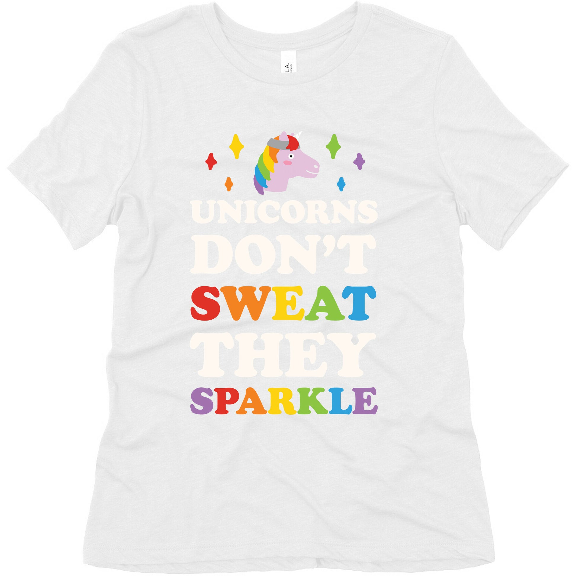 Unicorns Don't Sweat They Sparkle Women's Triblend Tee