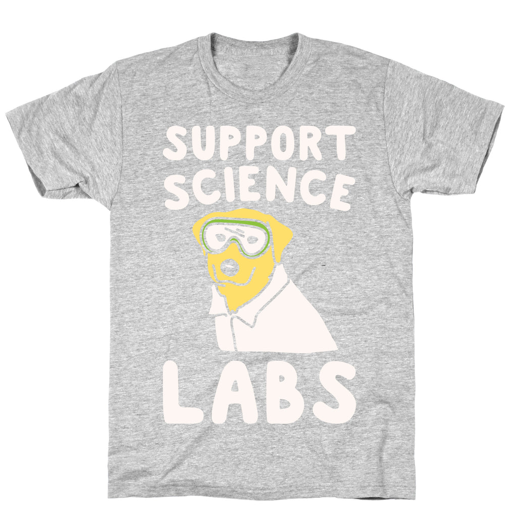 Support Science Labs White Print T-Shirt