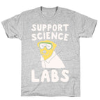 Support Science Labs White Print T-Shirt