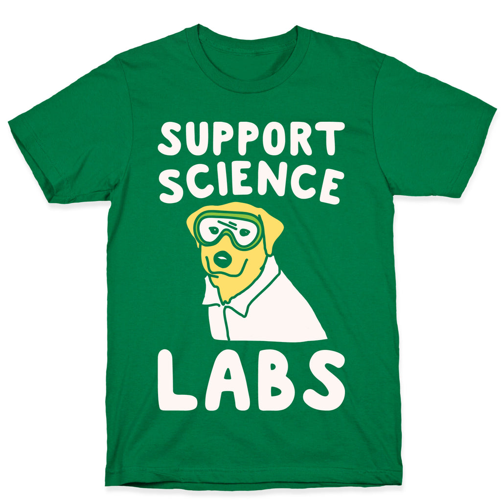 Support Science Labs White Print T-Shirt