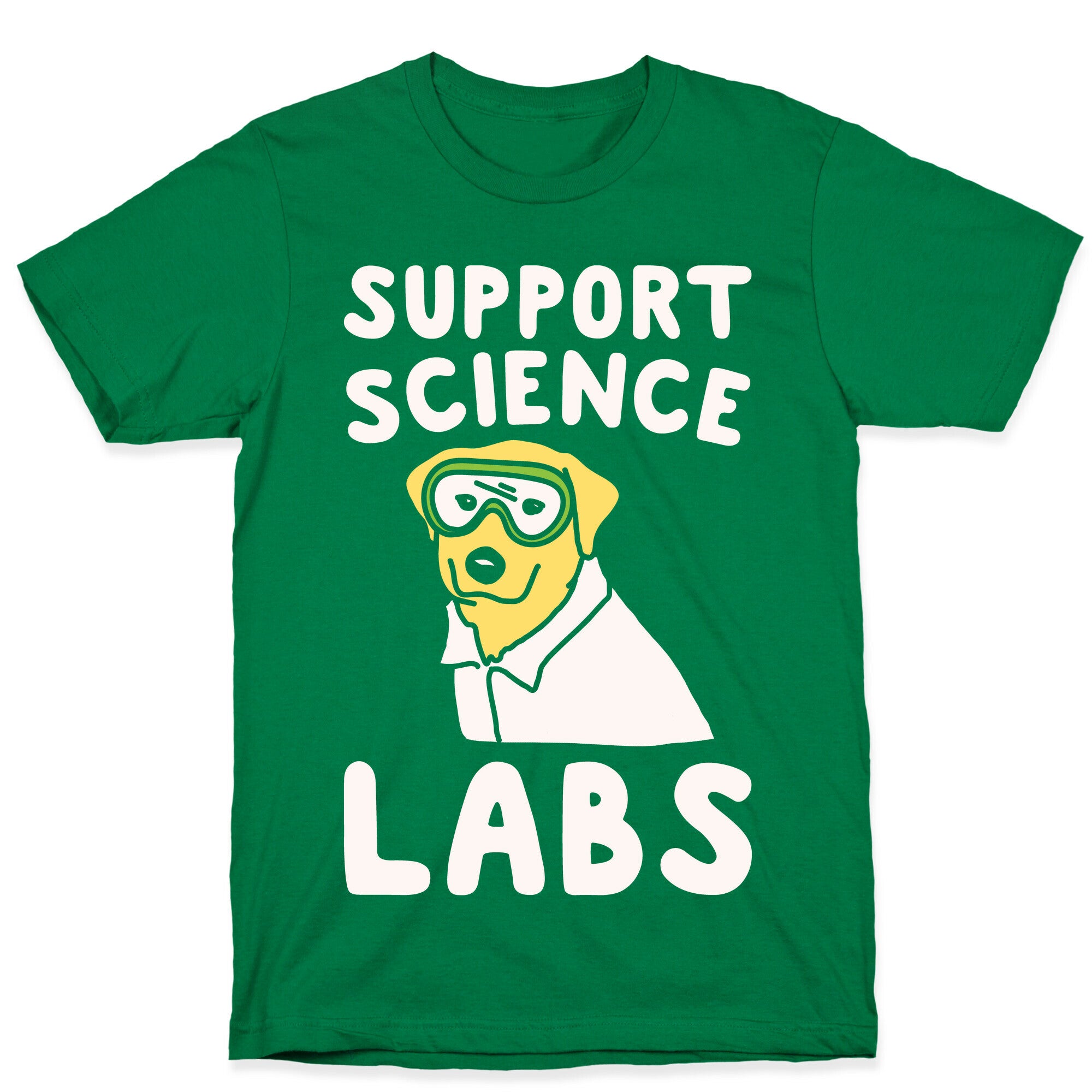 Support Science Labs White Print T-Shirt