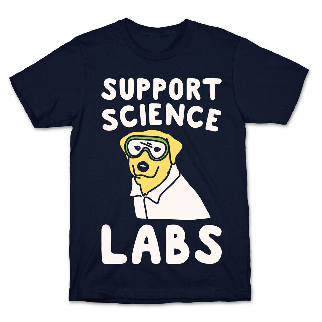Support Science Labs White Print T-Shirt