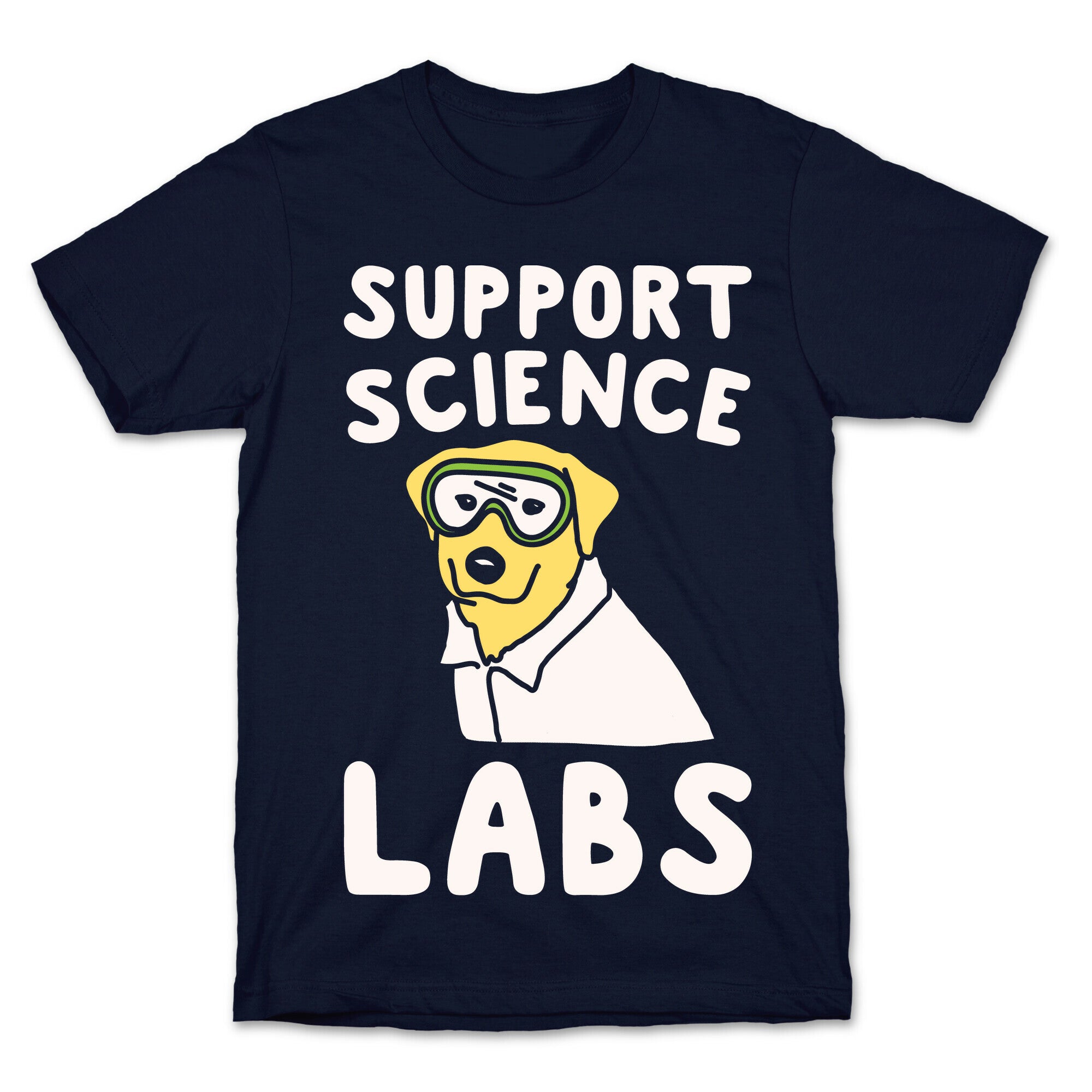 Support Science Labs White Print T-Shirt
