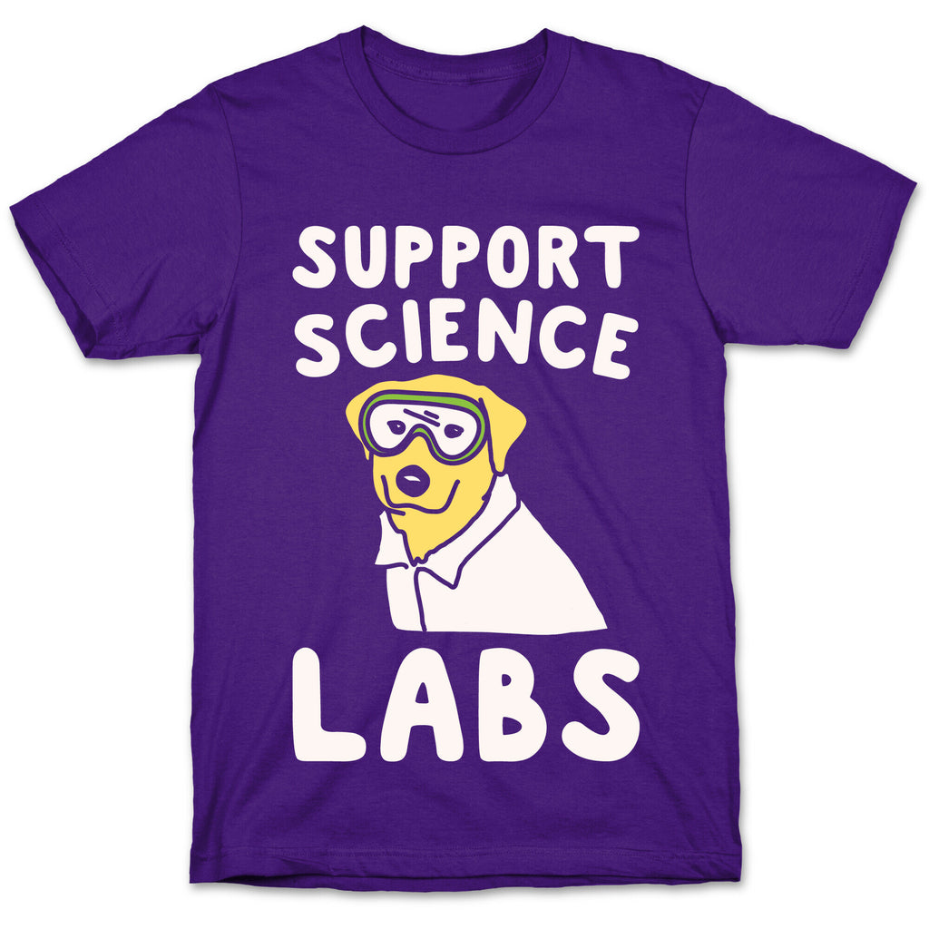 Support Science Labs White Print T-Shirt