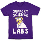 Support Science Labs White Print T-Shirt