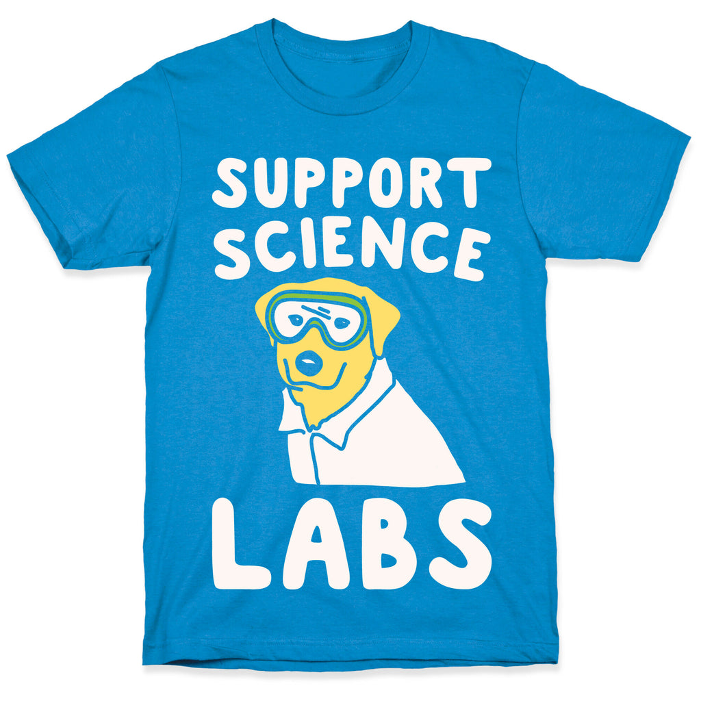 Support Science Labs White Print T-Shirt
