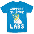 Support Science Labs White Print T-Shirt