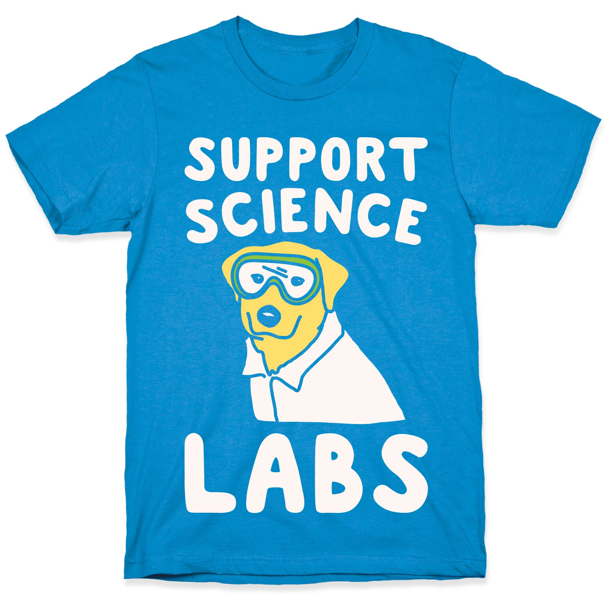 Support Science Labs White Print T-Shirt