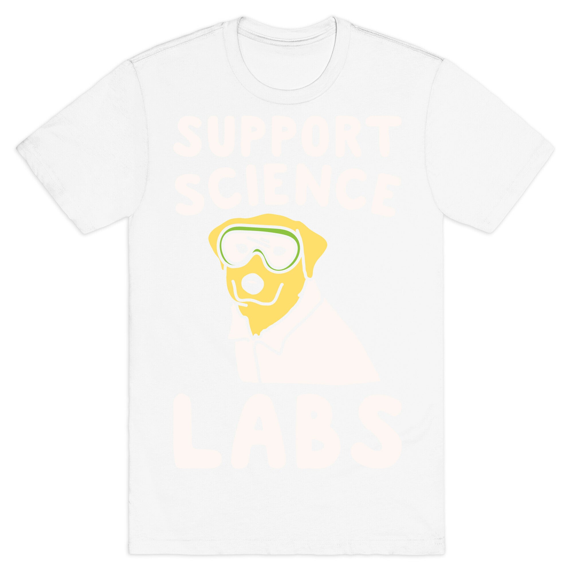 Support Science Labs White Print T-Shirt