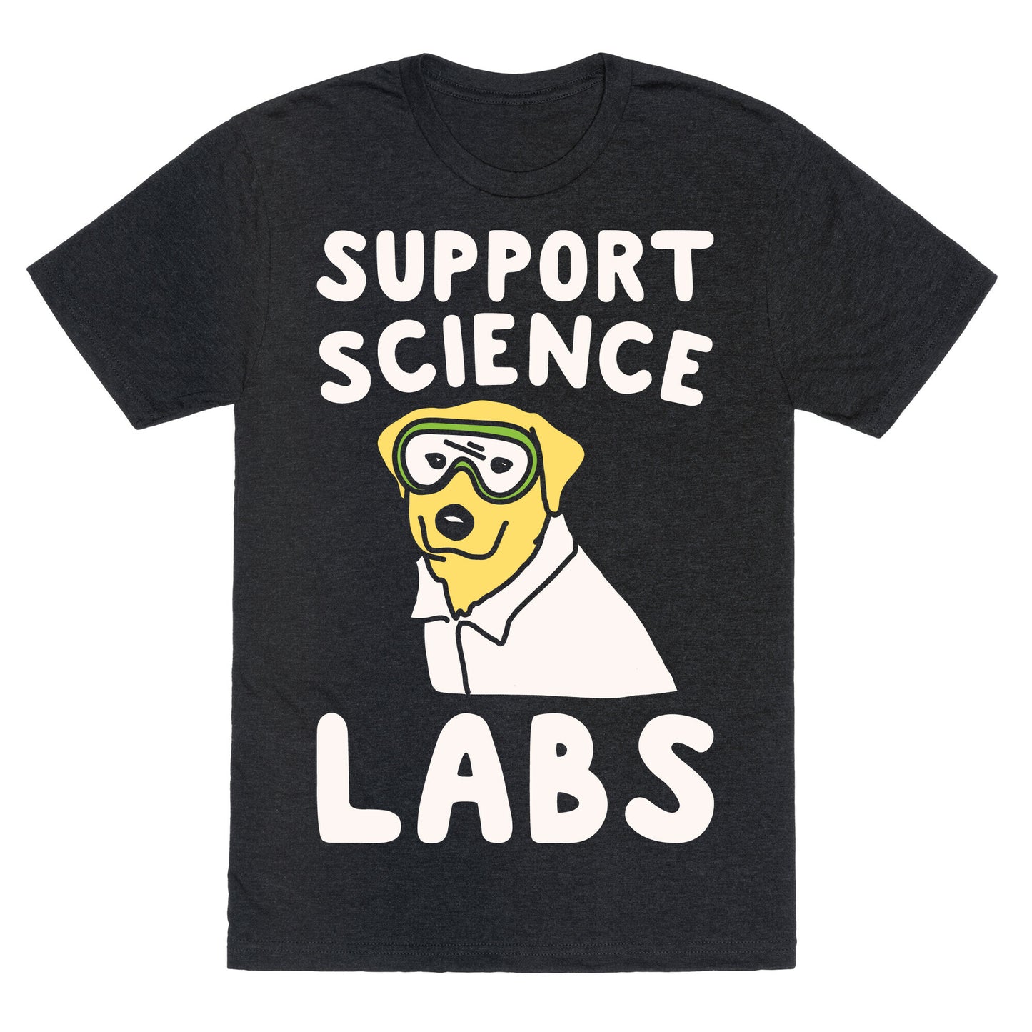 Support Science Labs White Print Unisex Triblend Tee