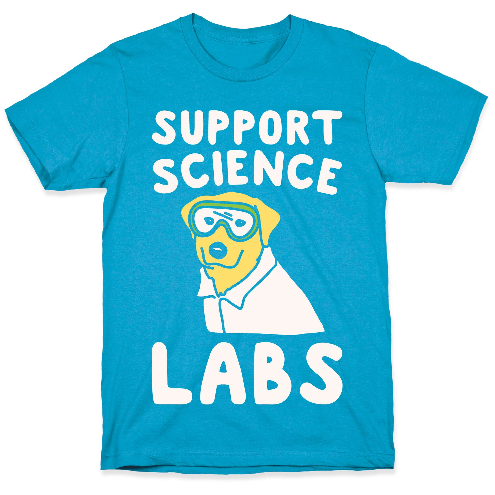 Support Science Labs White Print Unisex Triblend Tee